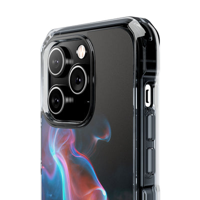 Neon Waveform · Clear Impact Magnetic Phone Case for iPhone · Black