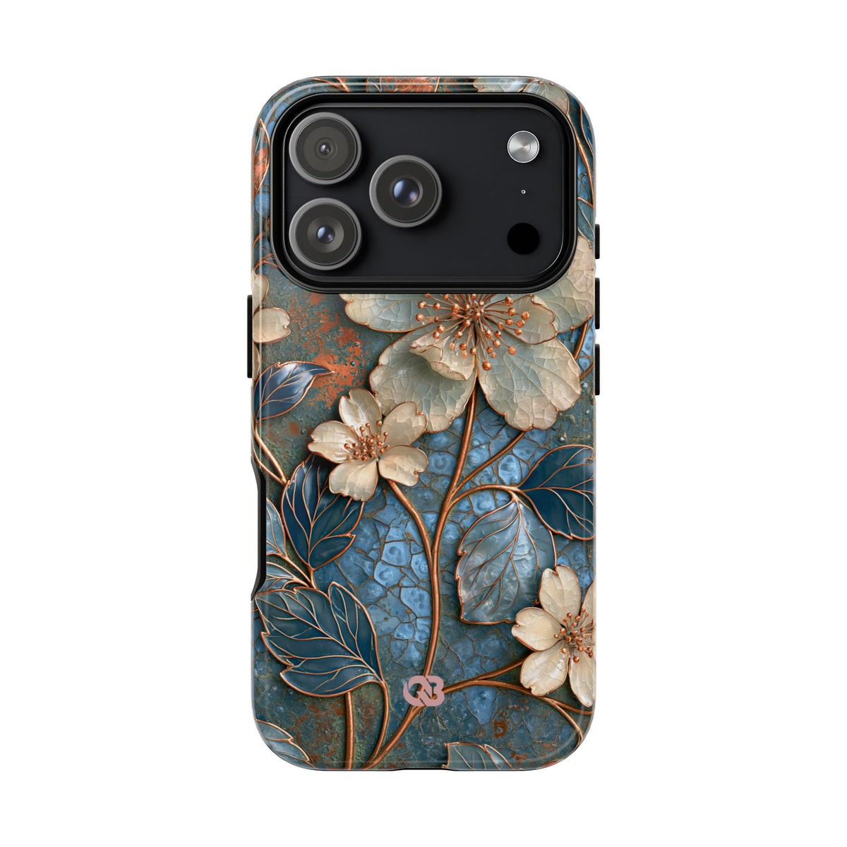 Gilded Blossom Reverie · Tough Phone Case for iPhone · Teal