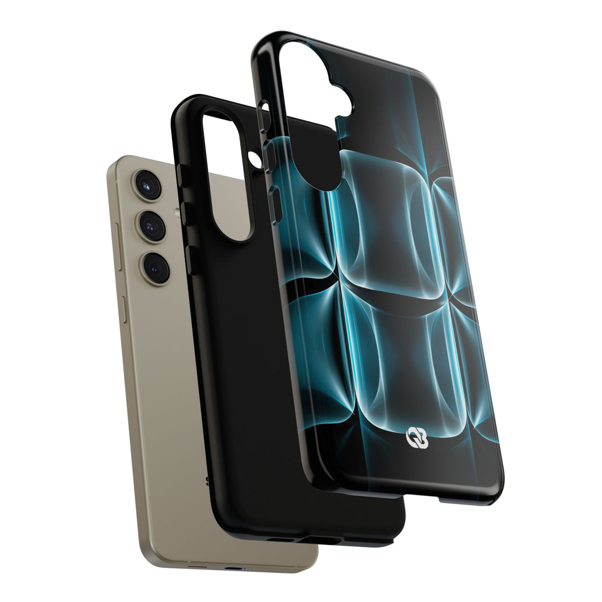 Translucent Cyber Grid · Tough Phone Case for Samsung · Teal