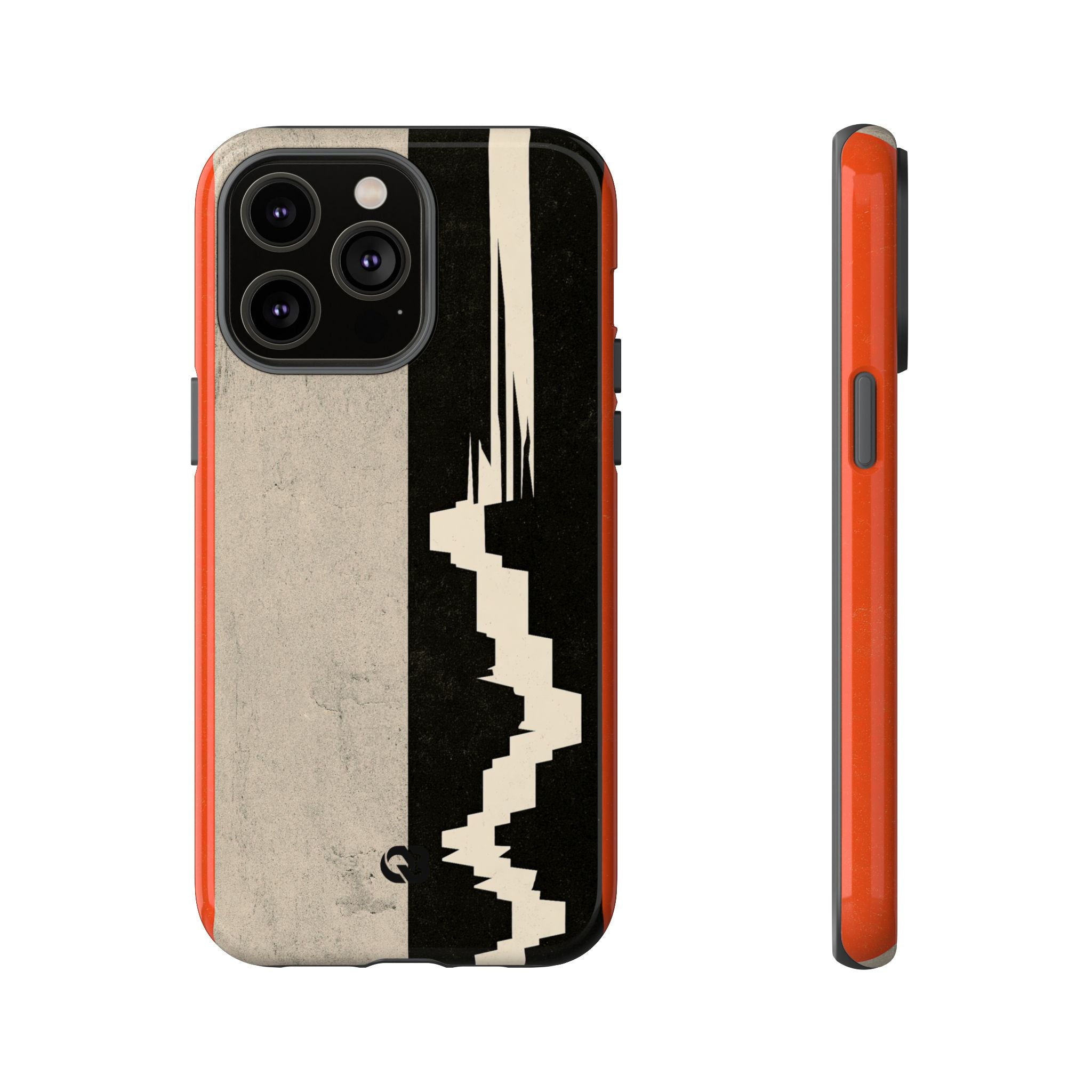 Orange Tough Phone Case for iPhone - Orange Monolith Rift