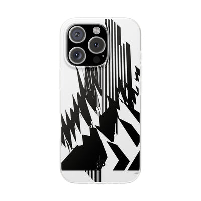 White Lite Phone Case for iPhone - Shattered Vector Spire