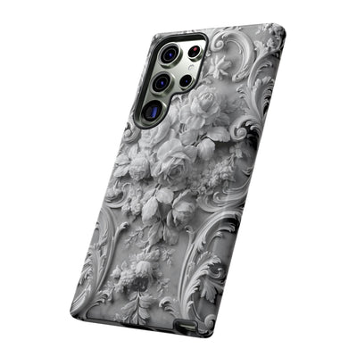 Rococo Marble Rose · Tough Phone Case for Samsung · White