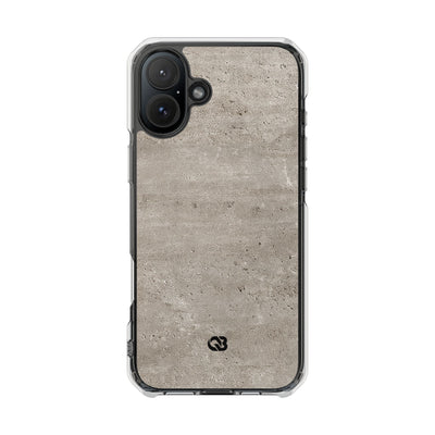 Grey Impact MagSafe Phone Case for iPhone - Brutalist Stone Grit