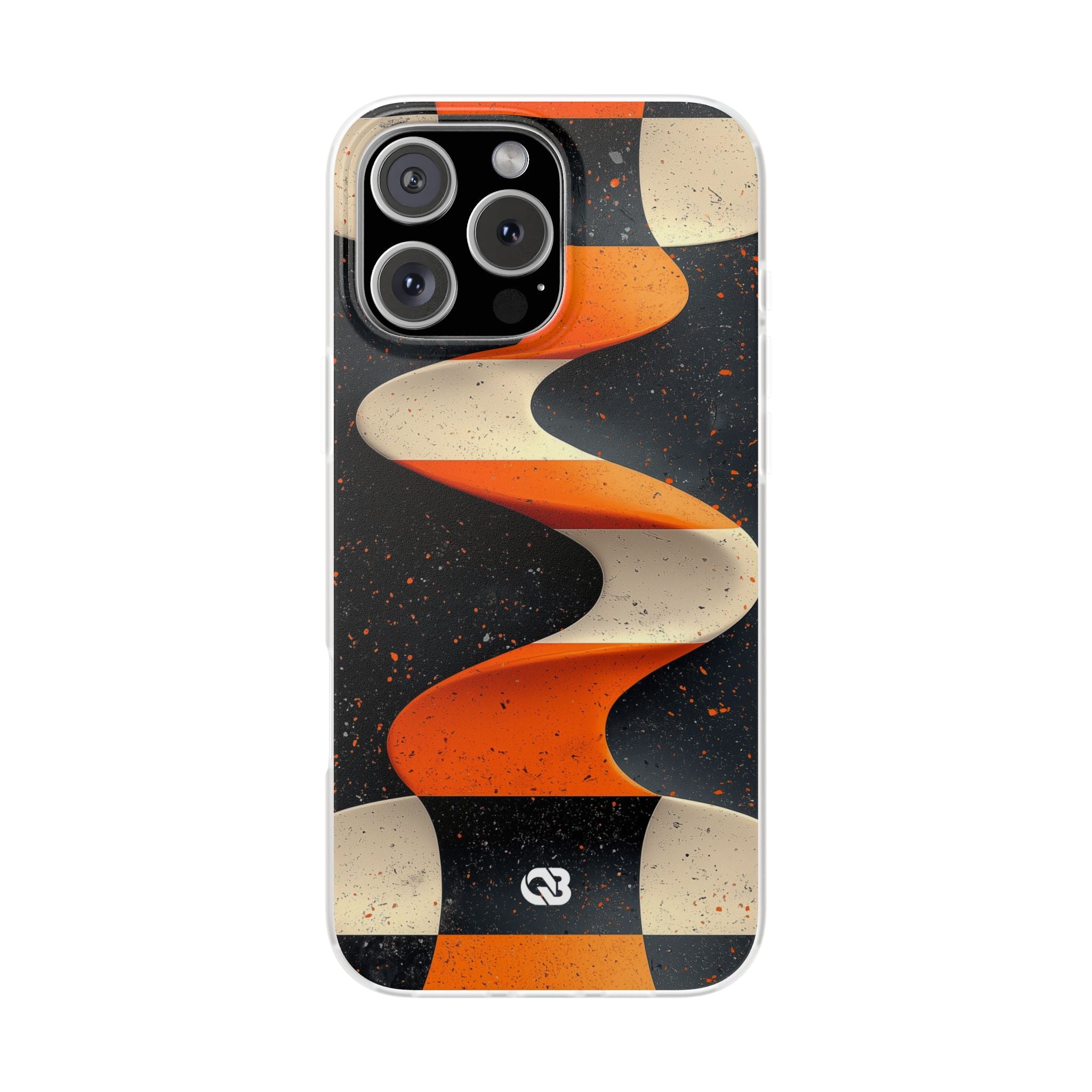 Orange Grit Twist · Coque de téléphone Soft pour iPhone