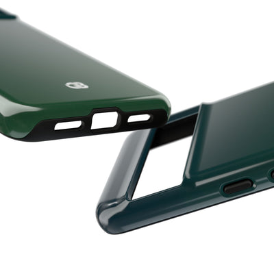 Green Tough Phone Case for Google Pixel - Midnight Pine Horizon