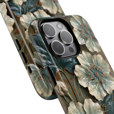 Gilded Blossom Reverie · Tough 2.0 Magnetic Phone Case for iPhone · Teal
