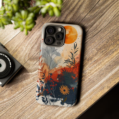 Orange Solstice iPhone 15 Pro Max Case - Tough