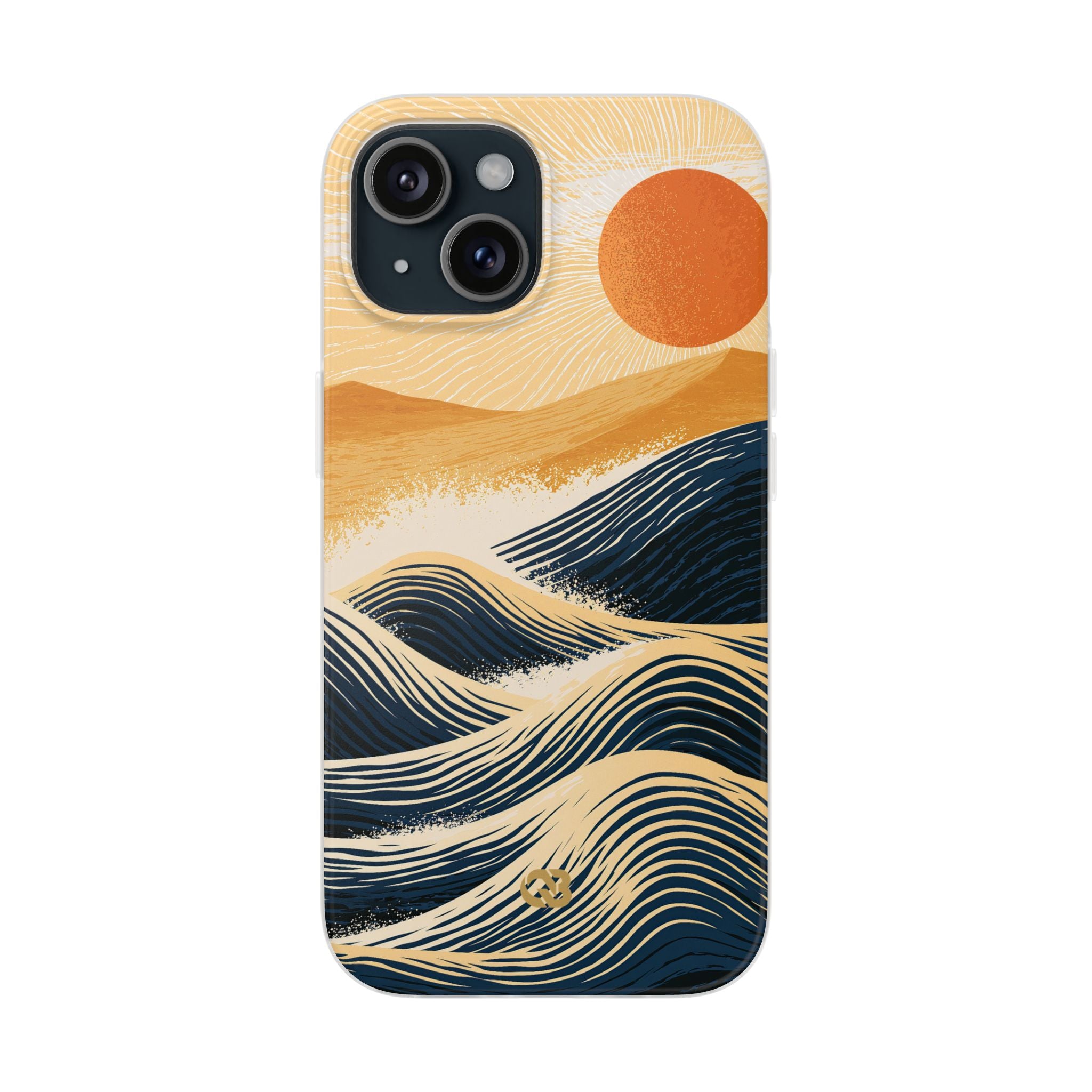 Blue Lite Phone Case for iPhone - Kyoto Cresting Tide