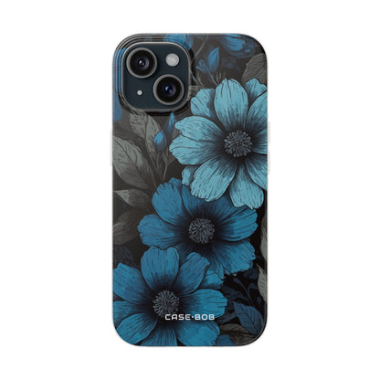 Blue Petal Radiance iPhone 15 Skal - Mjuk