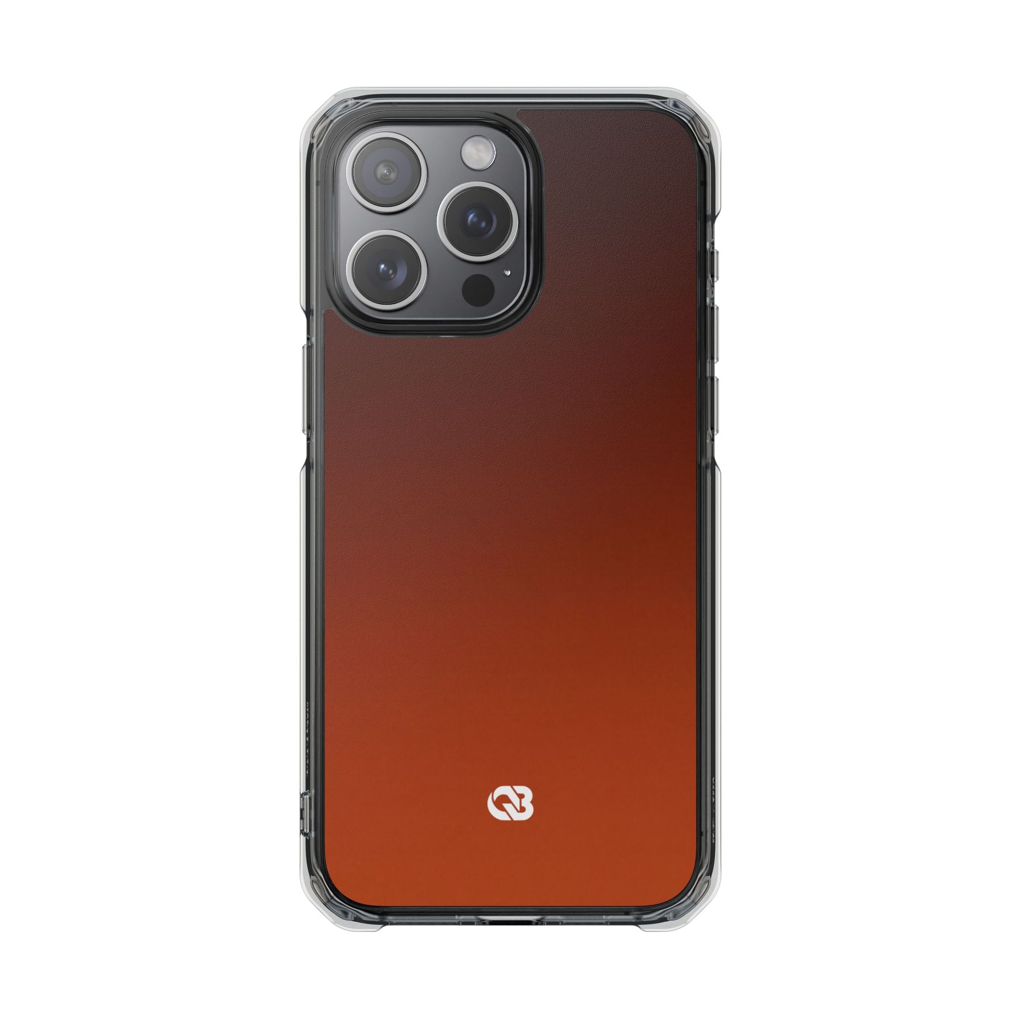 Orange Impact MagSafe Phone Case for iPhone - Obsidian Ember Fade