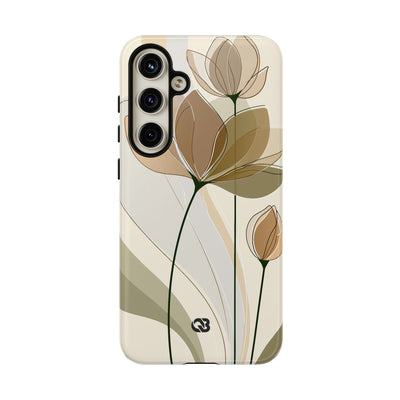 Translucent Petal Contour · Tough Phone Case for Samsung · Beige