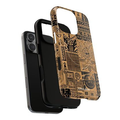 Tribal Faces iPhone 16 Pro Cover - Tough+