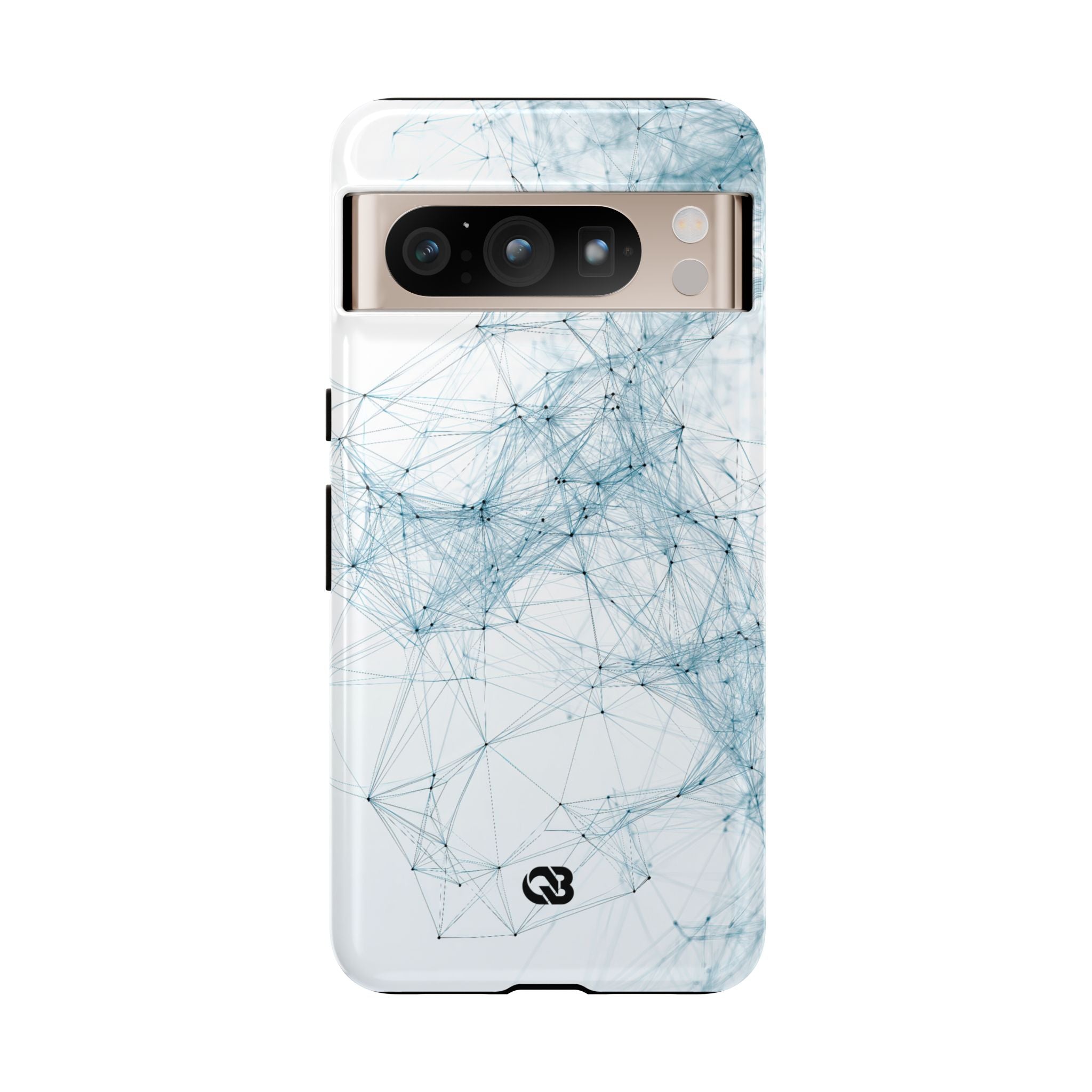Blue Tough Phone Case for Google Pixel - Glacial Neural Web