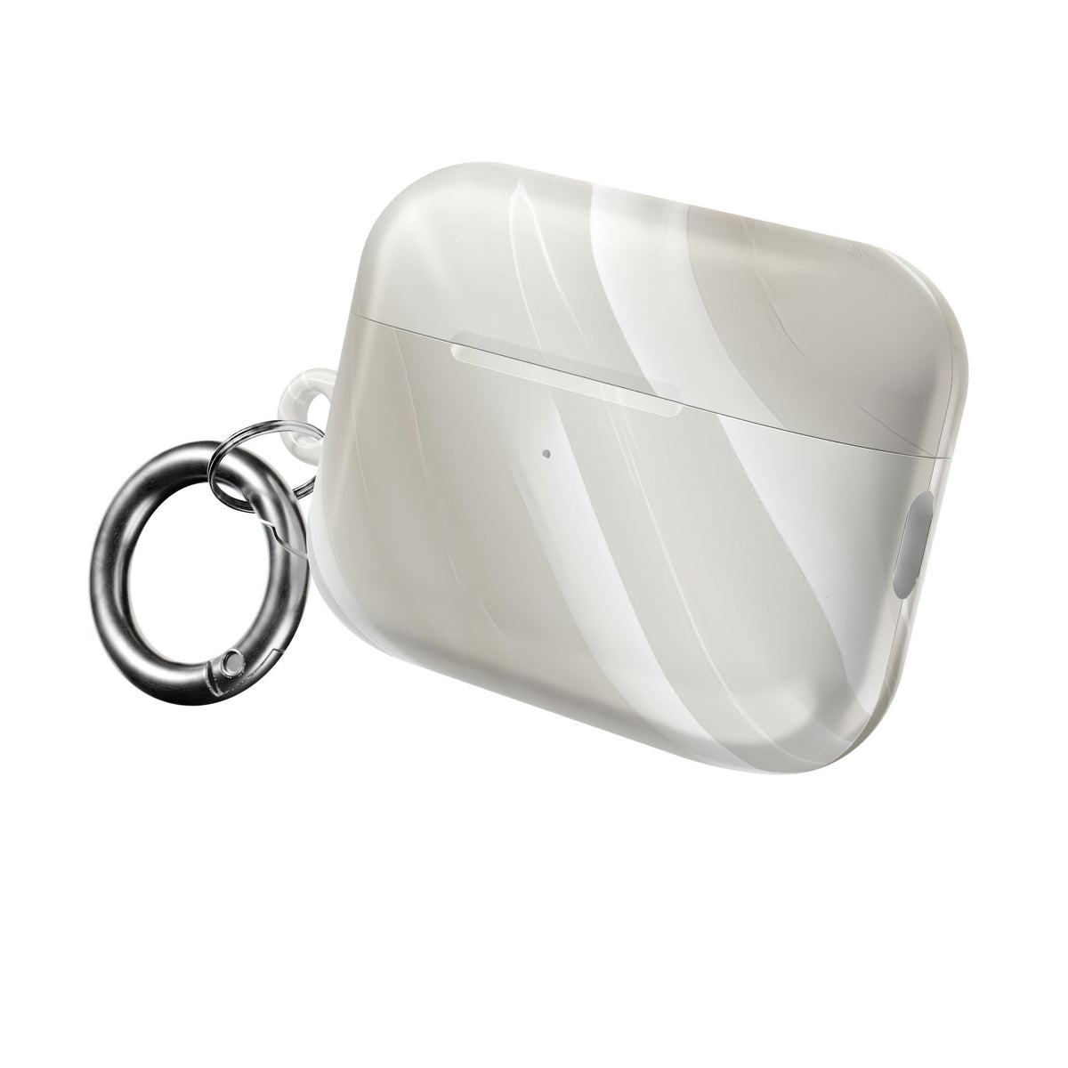 Liquid Enamel Fold · Hard Case for AirPods & AirPods Pro · White