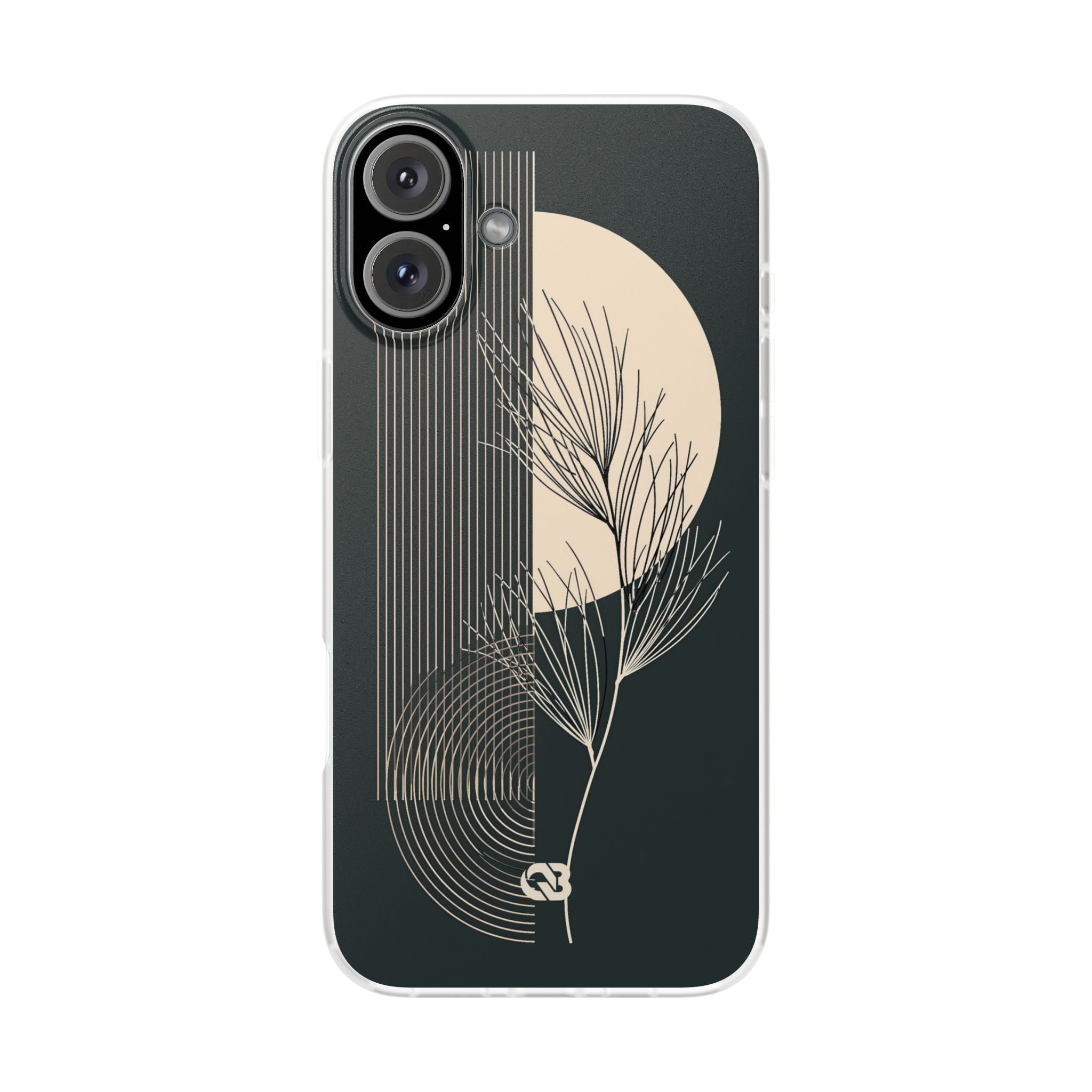 Black Lite Phone Case for iPhone - Obsidian Sand Willow