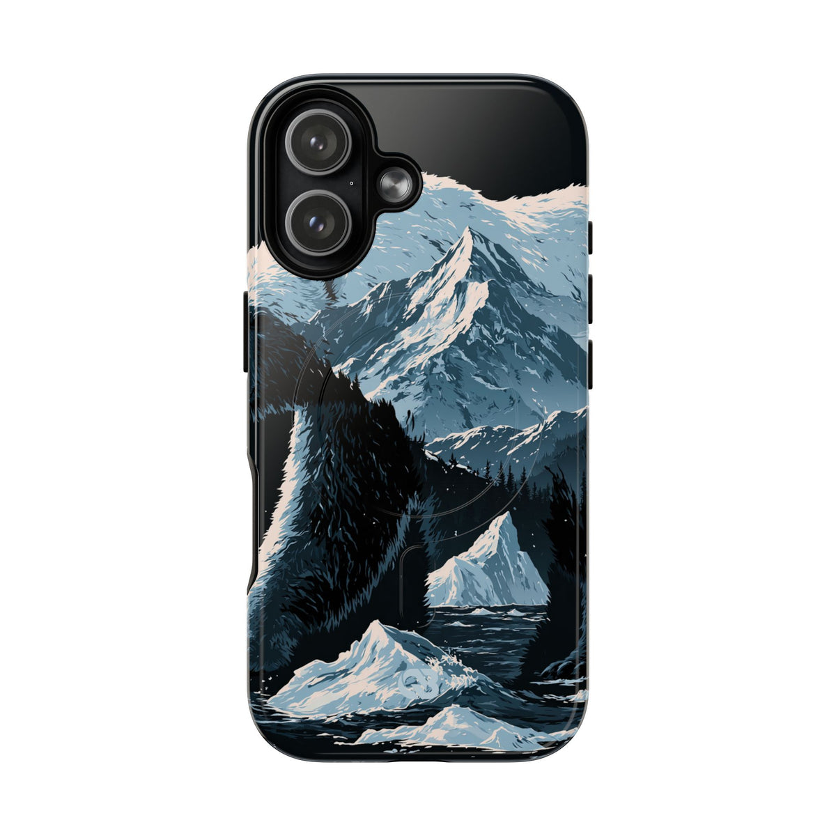 Nordic Arctic Bear · Tough 2.0 Magnetic Phone Case for iPhone · Black