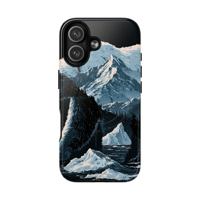 Nordic Arctic Bear · Tough 2.0 Magnetic Phone Case for iPhone · Black