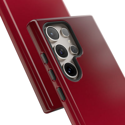 Red Tough Phone Case for Samsung - Crimson Velvet Fade