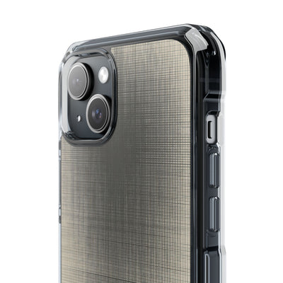Beige Impact MagSafe Phone Case for iPhone - Carbon Screen Grid