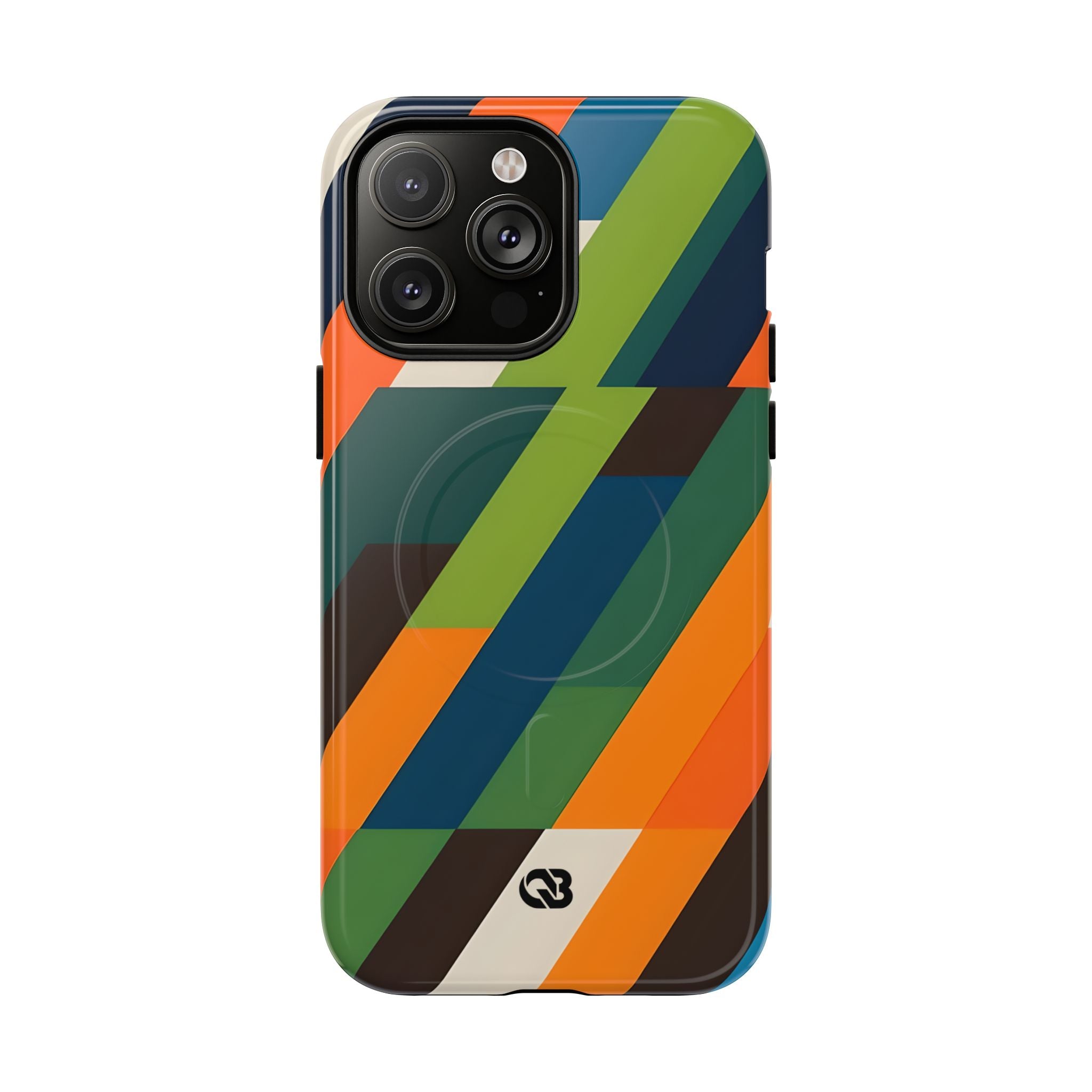 Angled Retro Mosaic · Tough+ Phone Case for iPhone · Magsafe