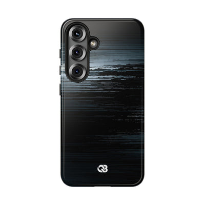 Black Tough Phone Case for Samsung - Frozen Signal Glitch