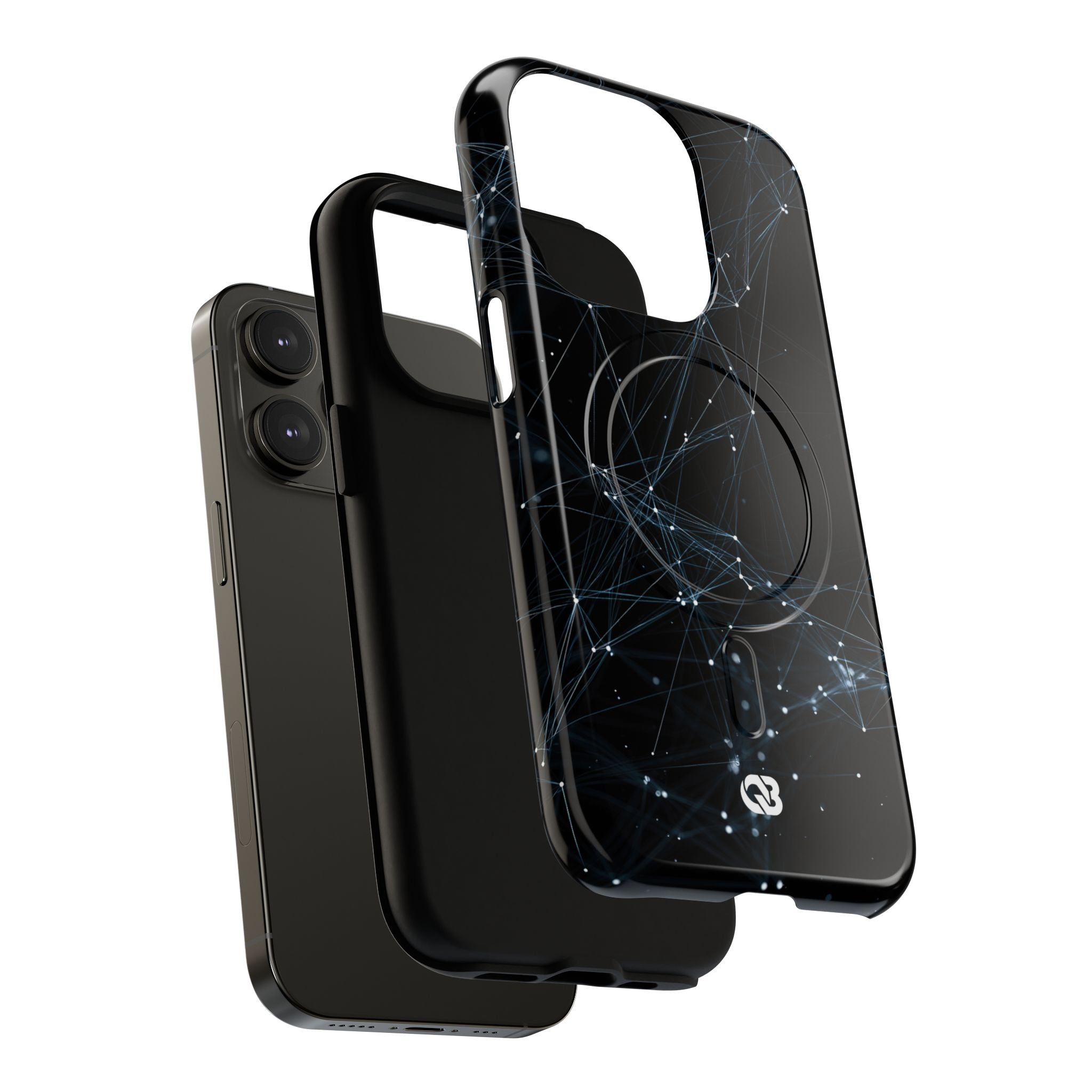 Black Tough 2.0 Magsafe Phone Case for iPhone - Arctic Neural Mesh