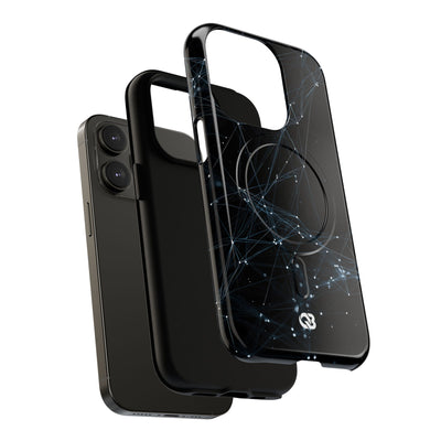 Black Tough 2.0 Magsafe Phone Case for iPhone - Arctic Neural Mesh