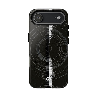 Black Tough Phone Case for iPhone - Obsidian Orbital Signal