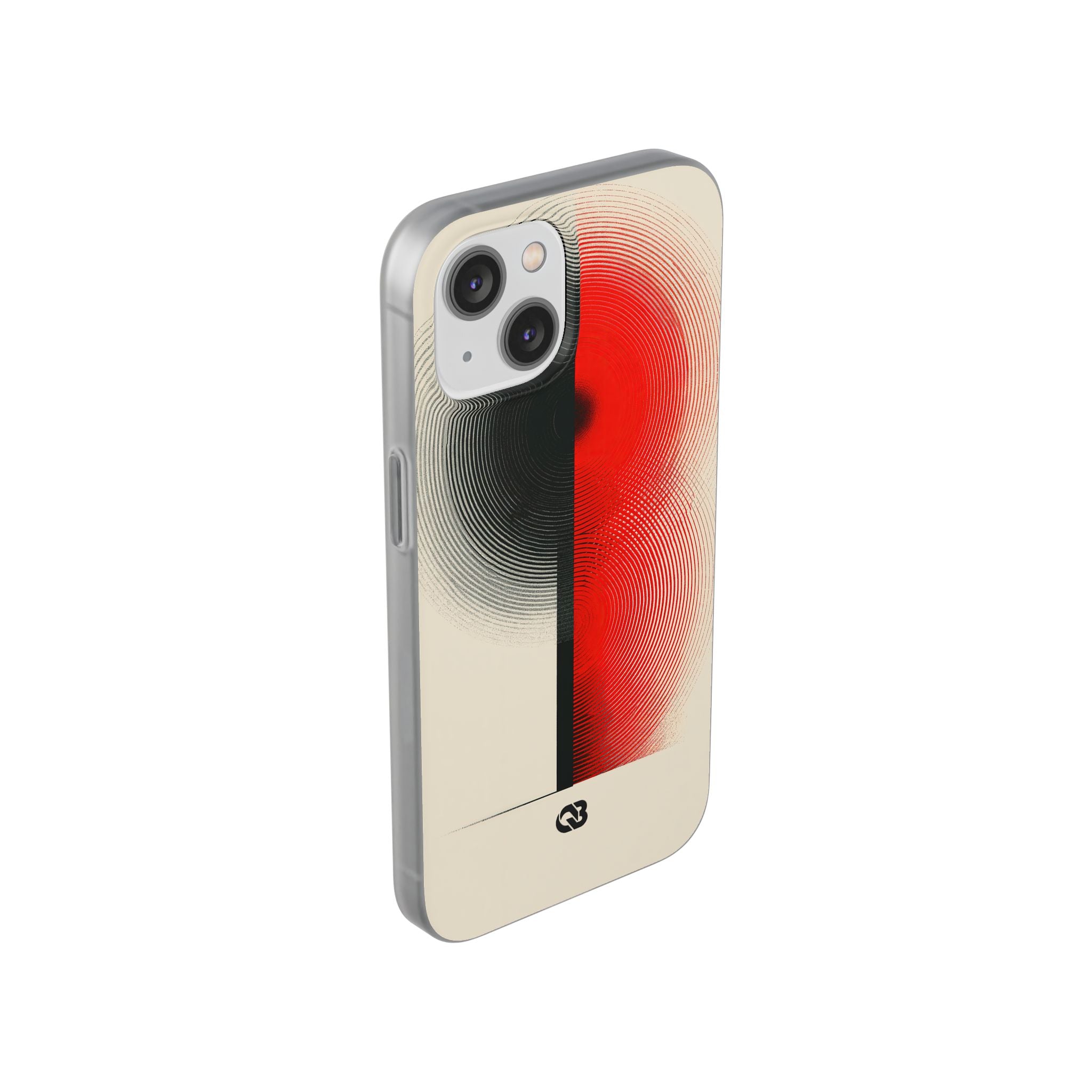Red Lite Phone Case for iPhone - Split Signal Red