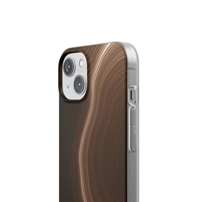 Brown Lite Phone Case for iPhone - Bronzed Canyon Relief