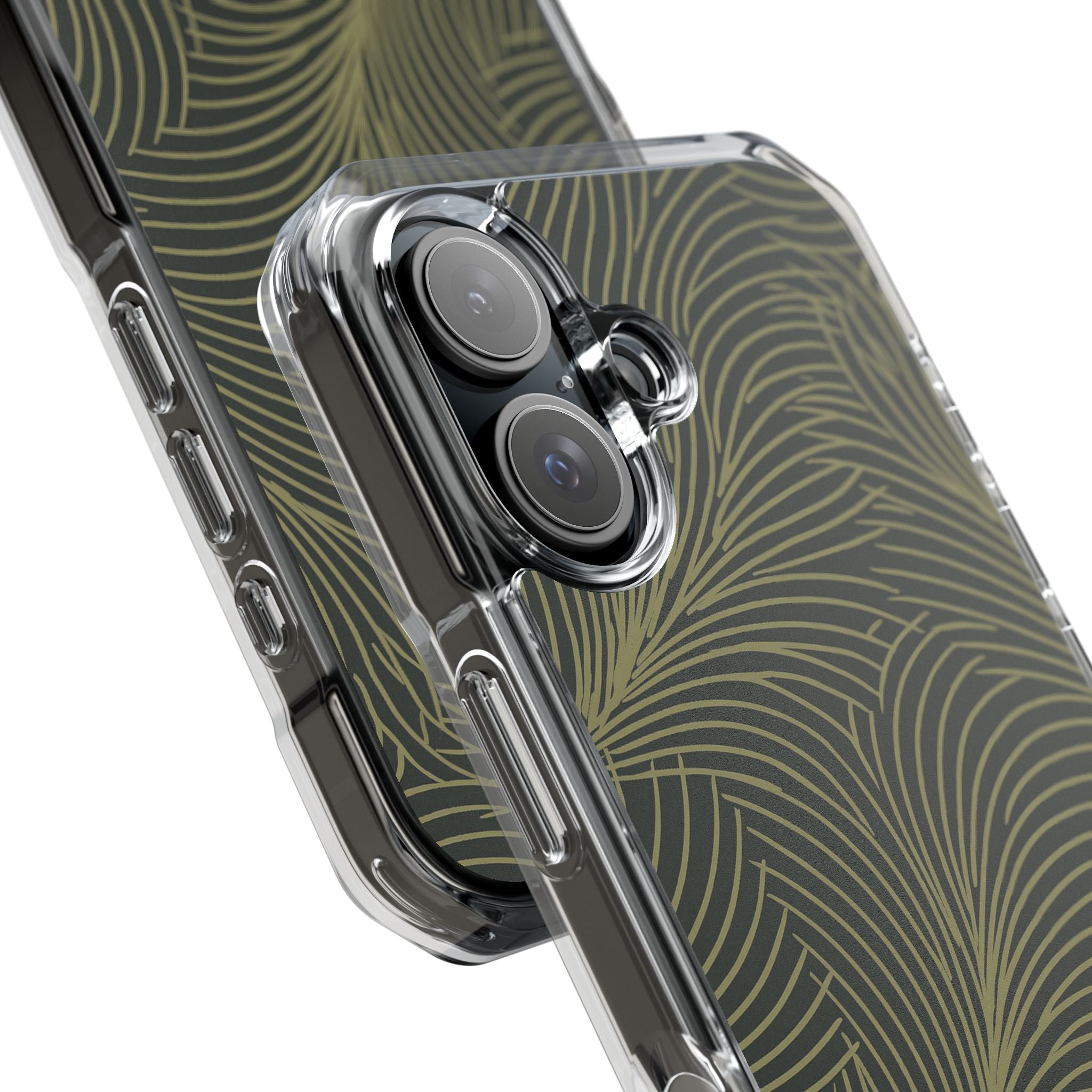 Green Impact MagSafe Phone Case for iPhone - Dark Olive Plume