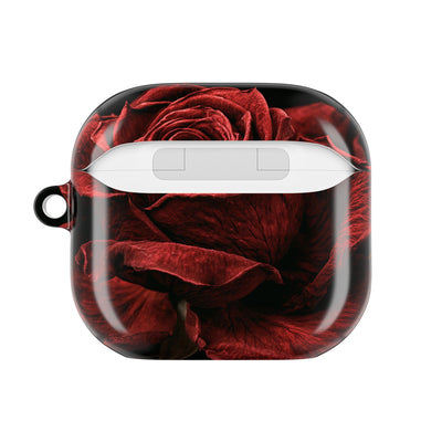 Crimson Noir Rose · Hard Case for AirPods & AirPods Pro · Black