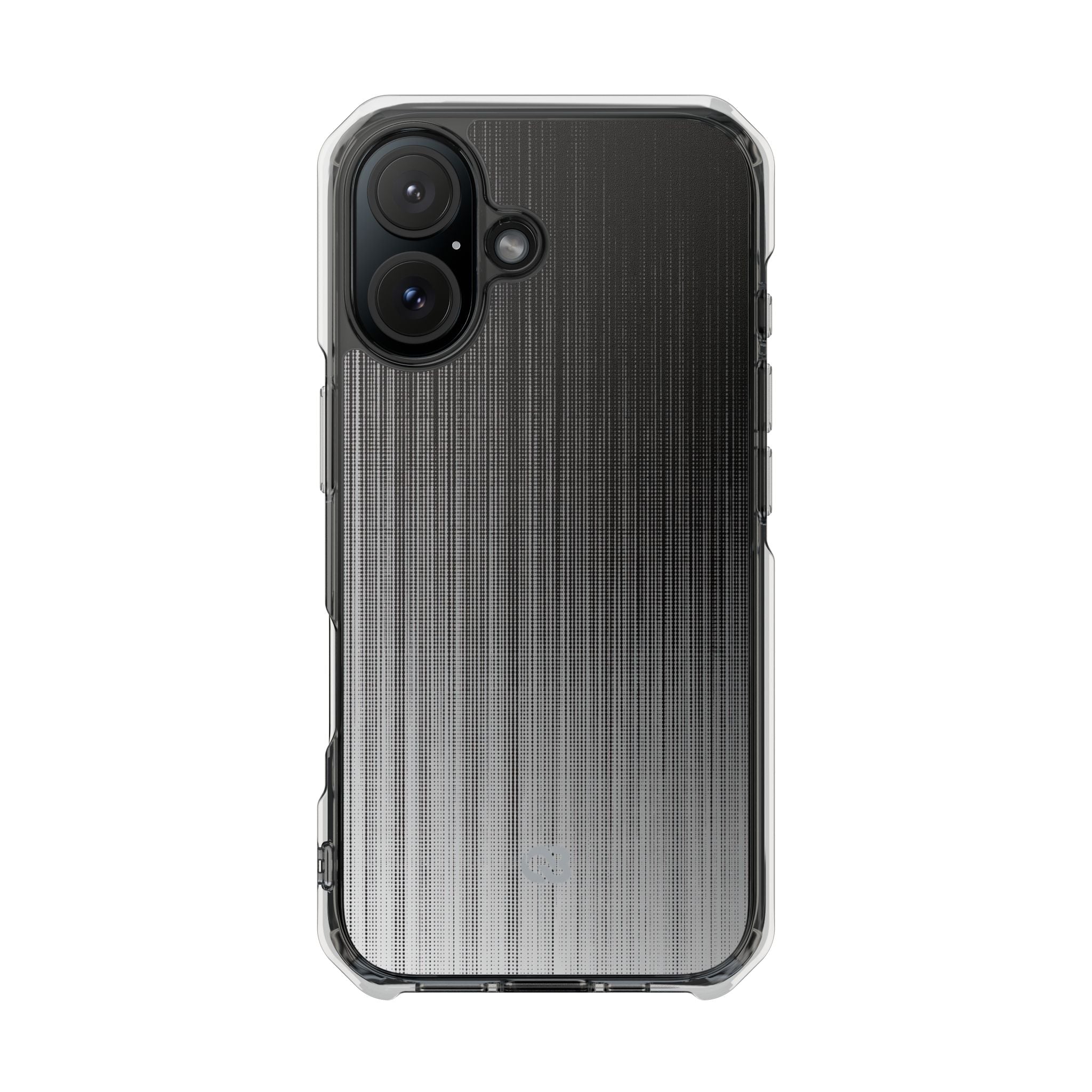 Grey Impact MagSafe Phone Case for iPhone - Static Vertical Dither