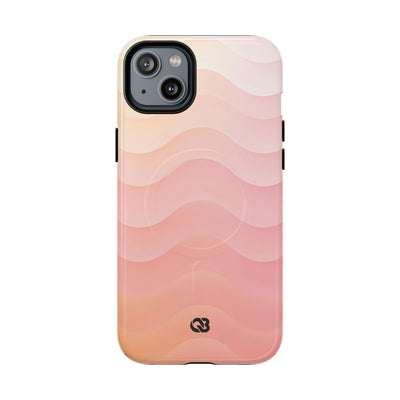 Blush Horizon Waves · Tough 2.0 Magnetic Phone Case for iPhone · Pink