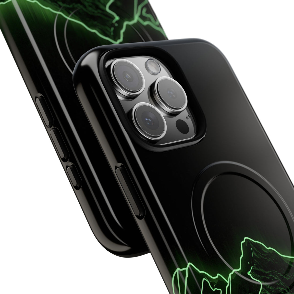 Nordic Mountain Contour · Tough 2.0 Magnetic Phone Case for iPhone · Black