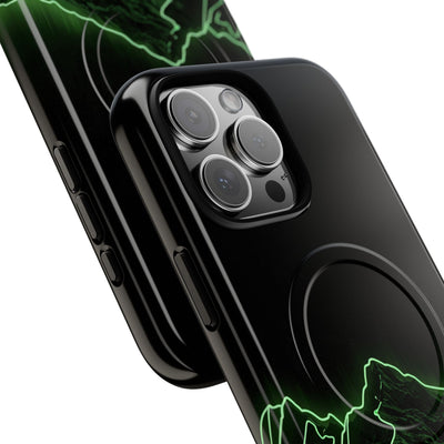 Nordic Mountain Contour · Tough 2.0 Magnetic Phone Case for iPhone · Black