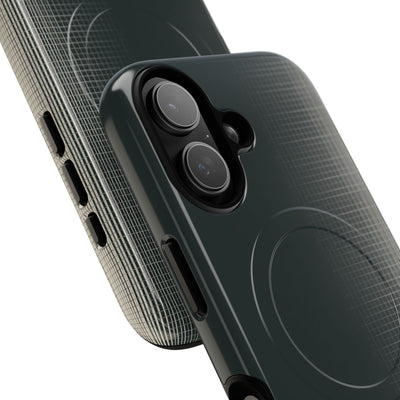 Grey Tough 2.0 Magsafe Phone Case for iPhone - Charcoal Tech Grid