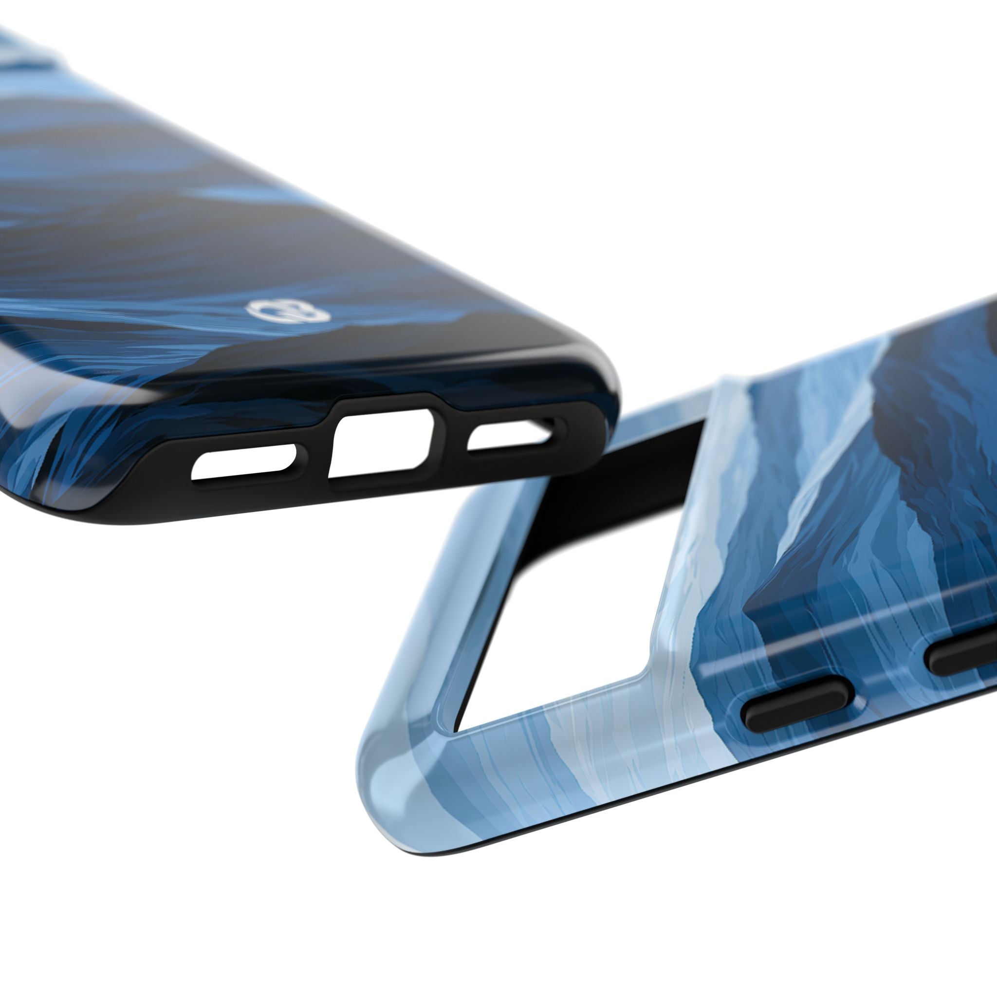 Blue Tough Phone Case for Google Pixel - Cobalt Ridge Tides