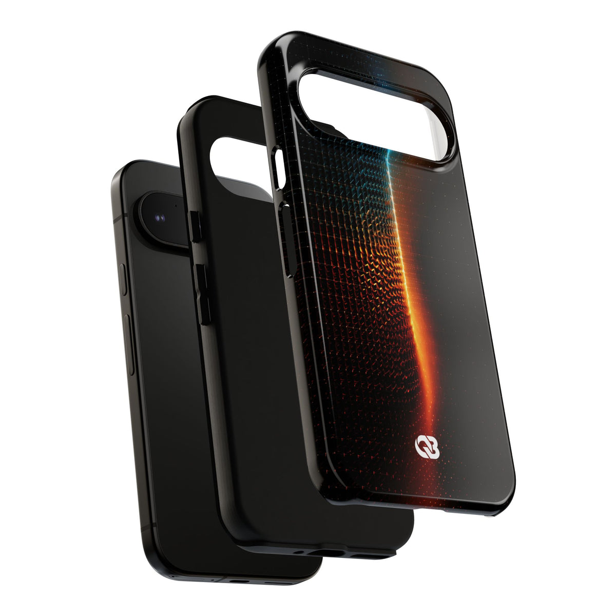 Luminous Refraction Grid · Tough Phone Case for Pixel ·  Black