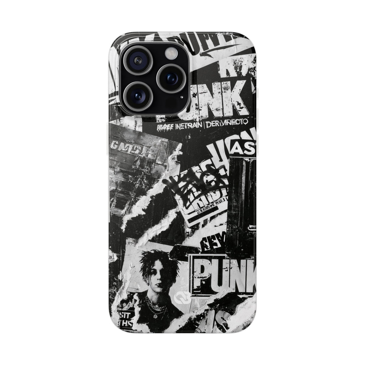 Underground Punk Collage · Lite Phone Case for iPhone ·  Black
