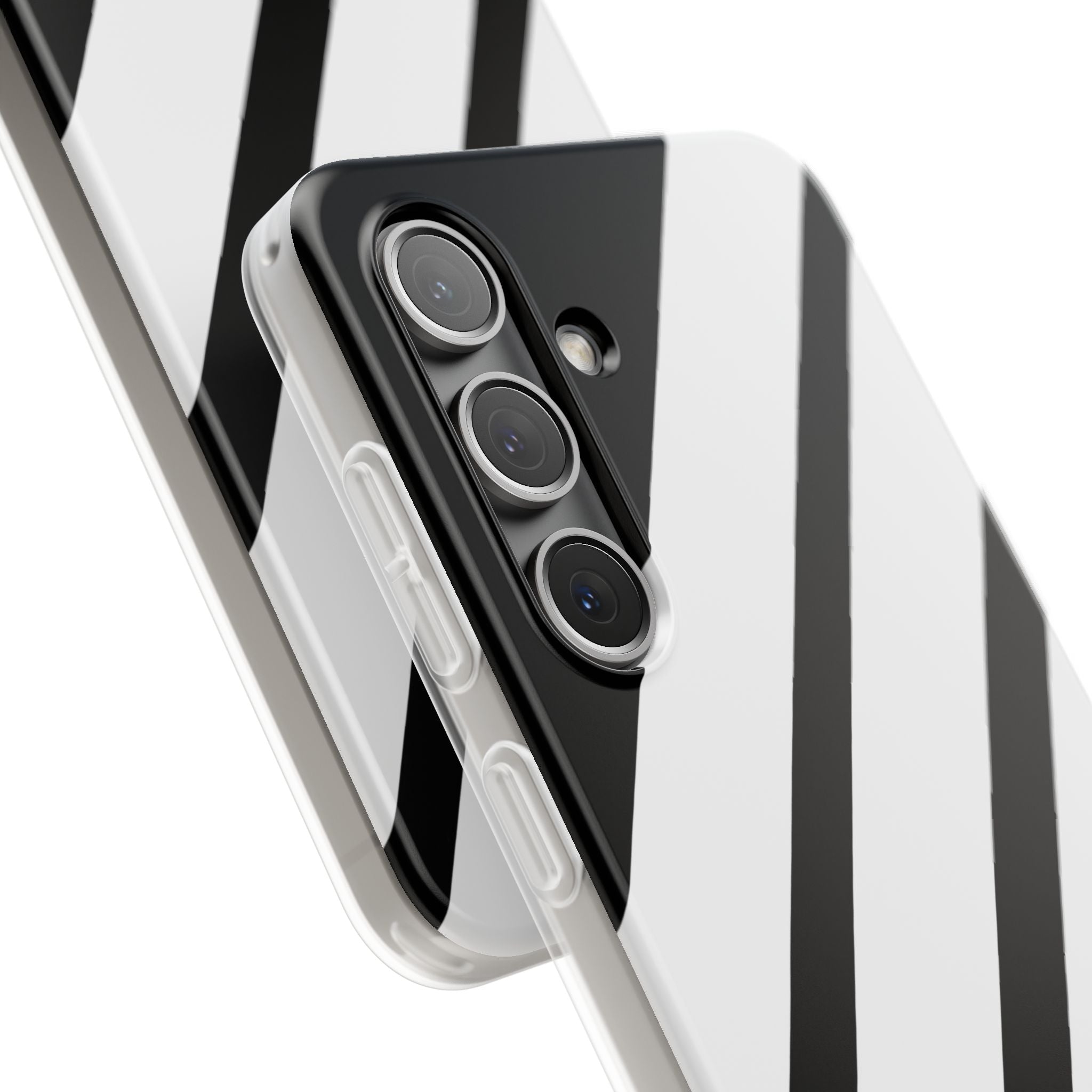 Diagonale Streifen Noir Samsung S24 Case - Soft