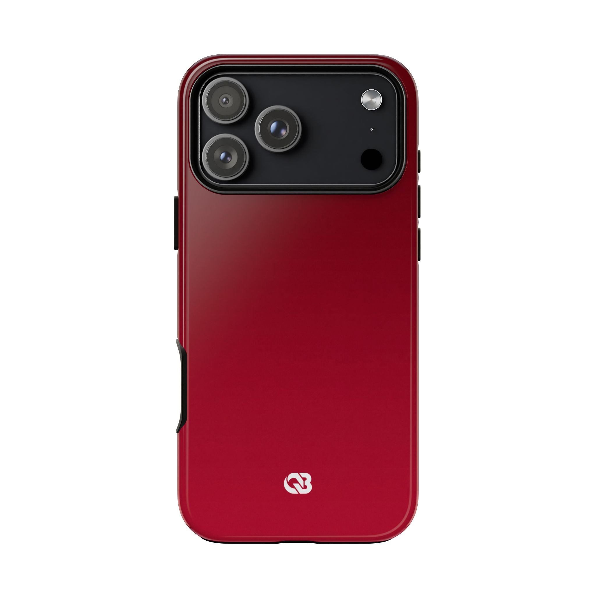 Red Tough Phone Case for iPhone - Crimson Velvet Fade