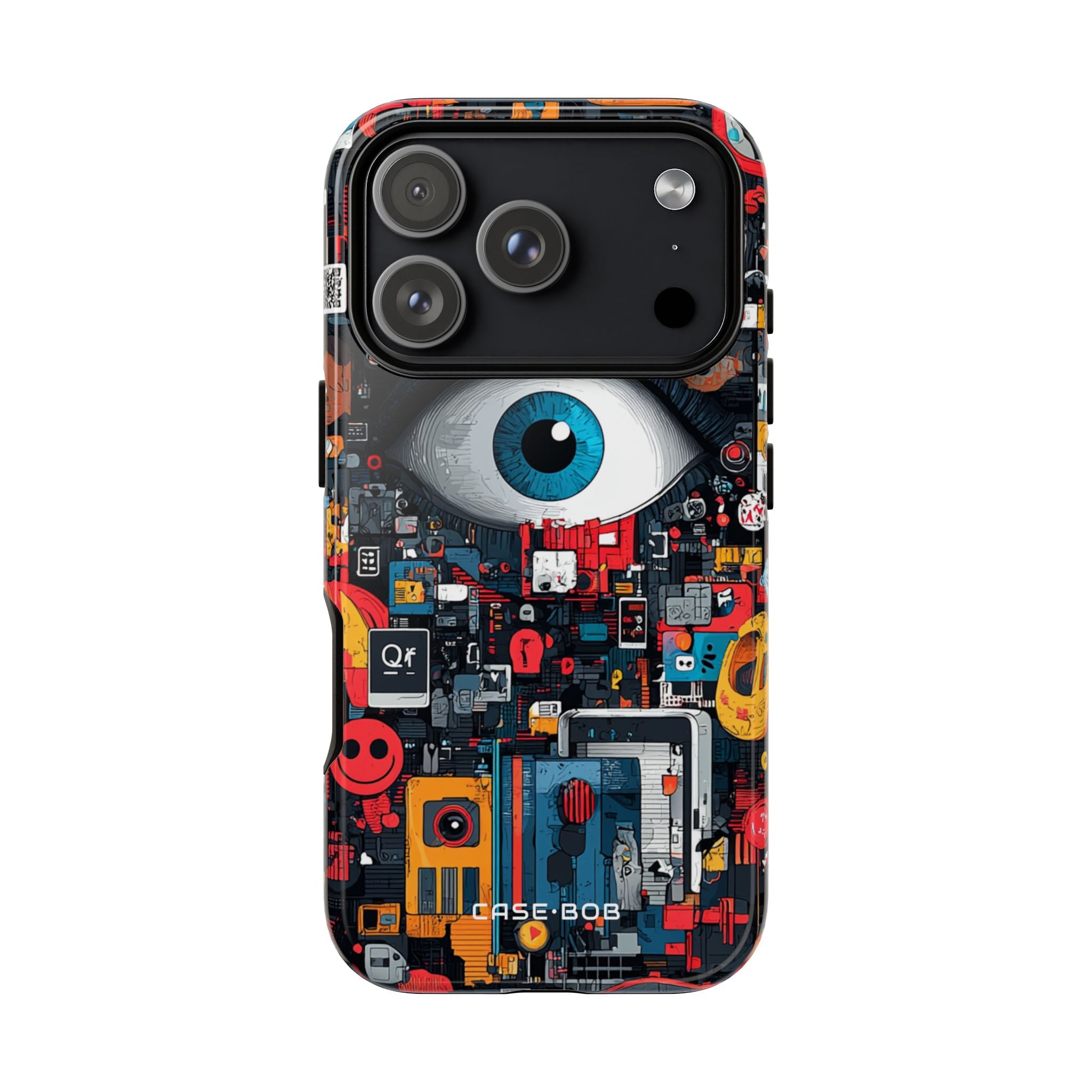 Digital Eye Blue iPhone 17 Pro Case - Tough - CASE•BOB
