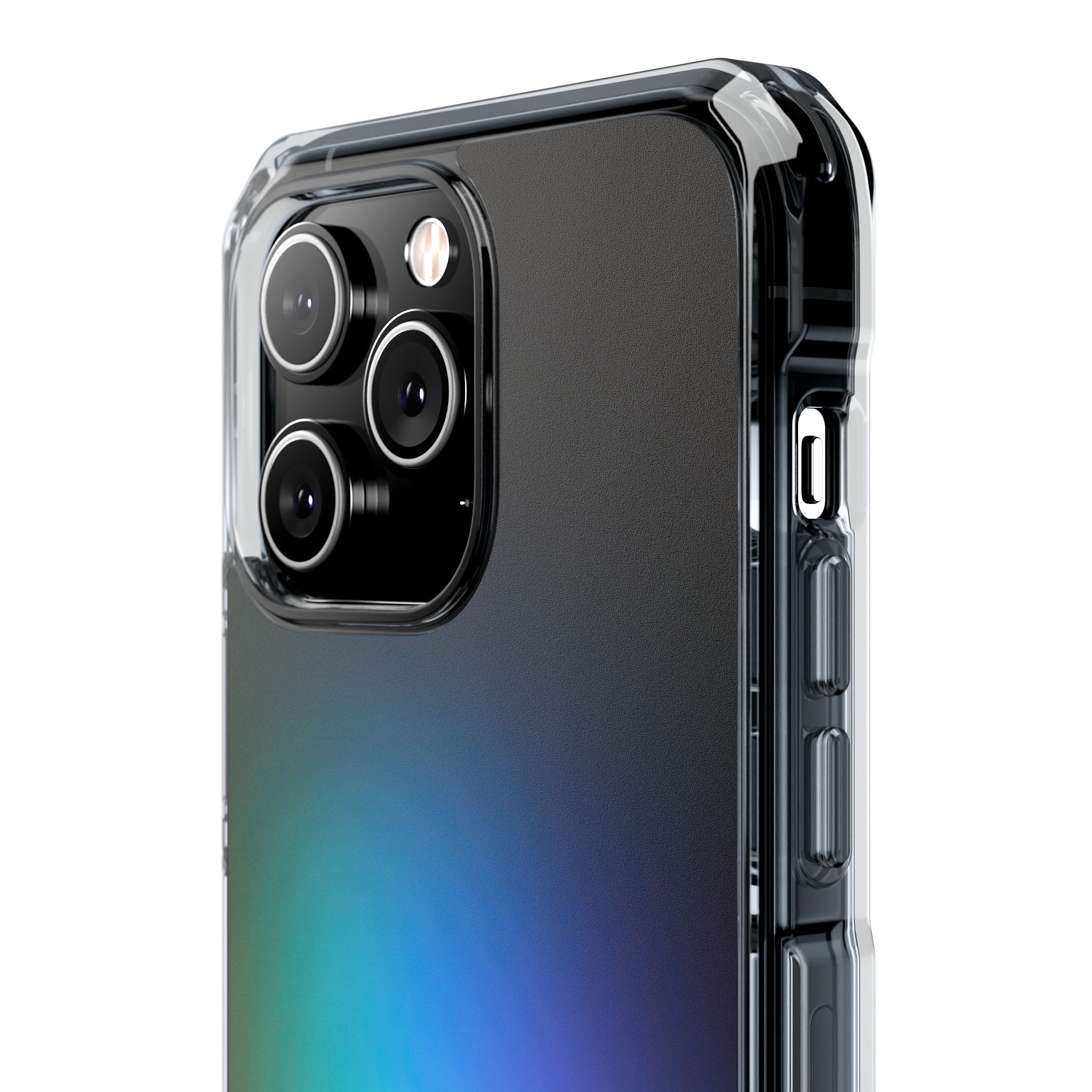 Black Impact MagSafe Phone Case for iPhone - Electric Prism Grain