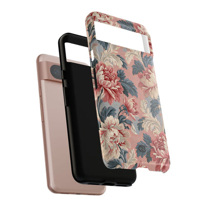 Blush Peony Jacquard · Tough Phone Case for Pixel ·  Pink