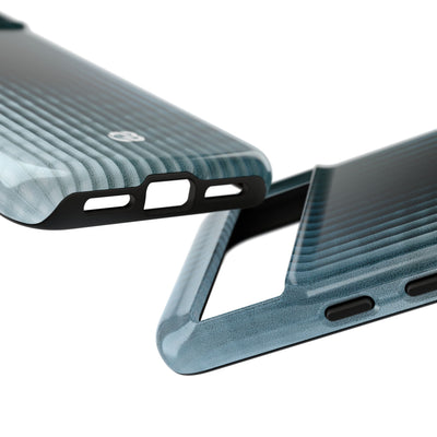 Blue Tough Phone Case for Google Pixel - Glacial Reeded Glass
