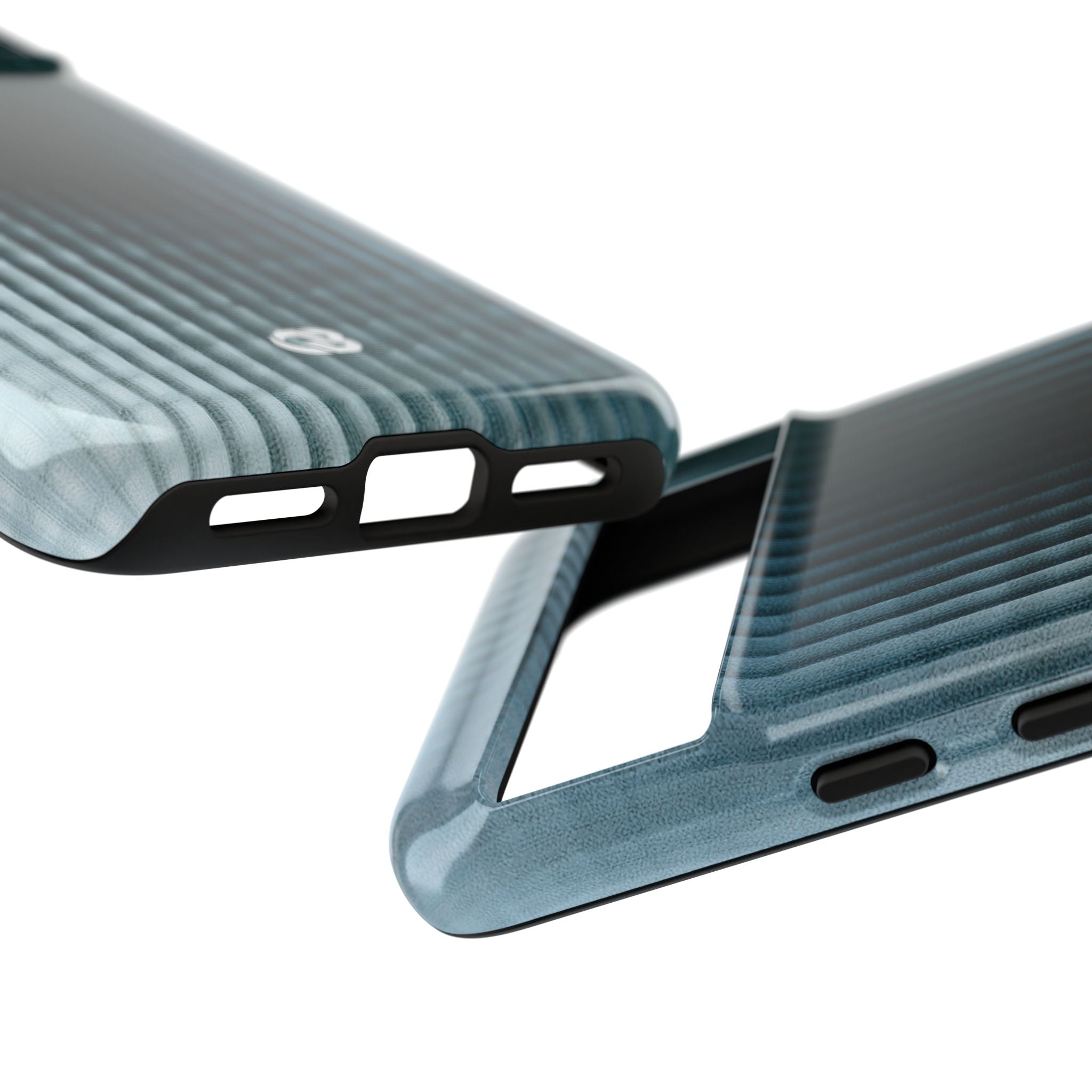 Blue Tough Phone Case for Google Pixel - Glacial Reeded Glass