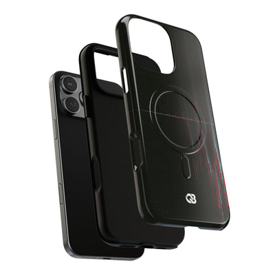 Black Tough 2.0 Magsafe Phone Case for iPhone - Corrupted Data Stream