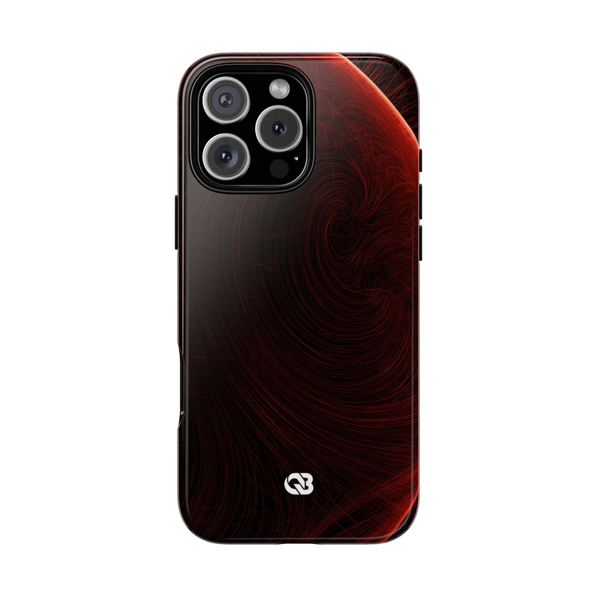 Crimson Solar Horizon · Tough Phone Case for iPhone · Red