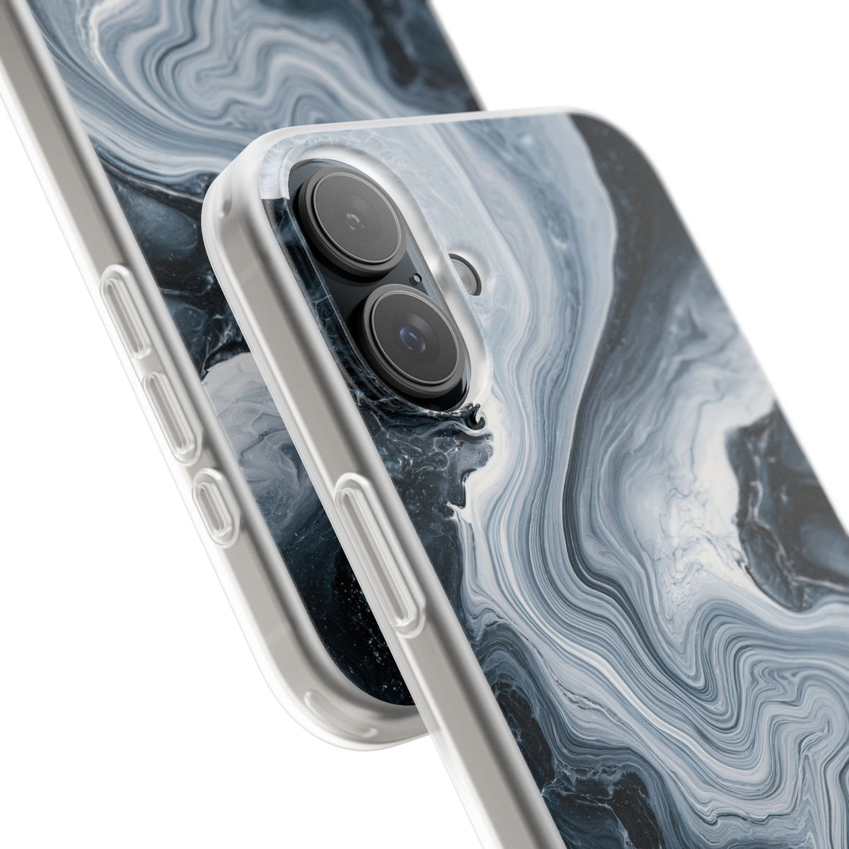 Suminagashi Ink Flow · Lite Phone Case for iPhone ·  Grey